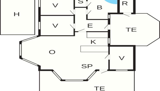 6 Person Holiday Home in Bindslev - Foto 3, Planta do andar