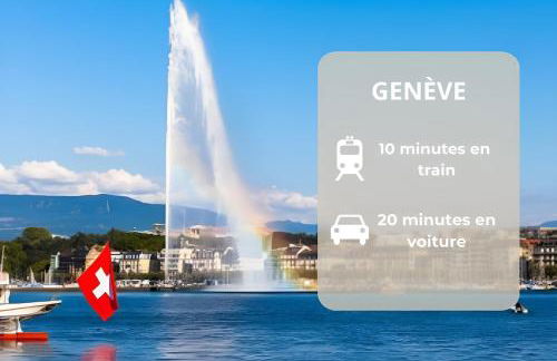 T2 cosy l Parking l Hyper centre l 20min de Genève - Foto 18