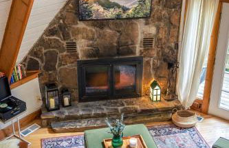 Big Mountain View! Downtown Gatlinburg Chalet Village! Hot Tub! Fan Favorite! AFrame Dreams! Magazine-Featured! Stunning Interiors! Little Green Cabin - Photo 48