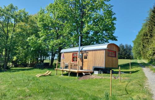 Benno der Wagen - kreativ gestaltetes Tiny House AM WALDRAND Nahezu Alleinlage Rennsteig Grünes Band NATUR PUR Hund willkommen - Foto 1