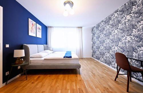 Rosengarten Apartments Fürth, Moderne Serviced Apartments in Citylage, ganze Ferienwohnung 50 m2, nahe Nürnberg, Metro, Sauna, Frühstück & Parkplatz - Foto 13