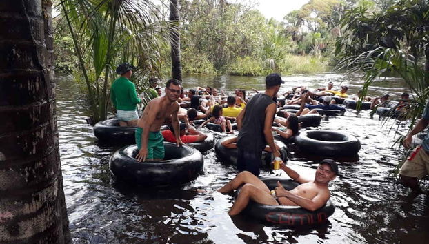 Getting ready to start the route