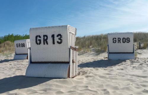 Modernes Reetdach-Ostseeferienhaus Bella Mare, Insel Usedom mit Sauna, Kamin & Sonnenterrasse - Foto 41