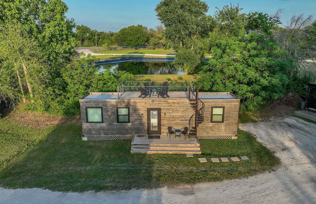 Pecan Grove Container Tiny Home Country Setting 12 min to Baylor Magnolia - Foto 40