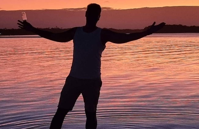 Piquenique na praia da Boca da Barra ao entardecer - Foto 6