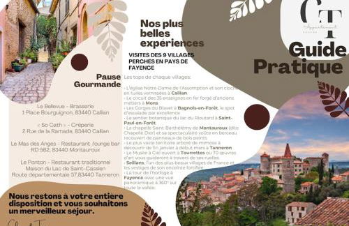 Appartement 65m2 à Callian, 2 Chambres, Parking Gratuit, Proche Lac et Cannes - Foto 22