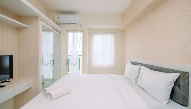 Well Designed and Comfy Studio at Podomoro Golf View Apartment - Foto 4, Habitación