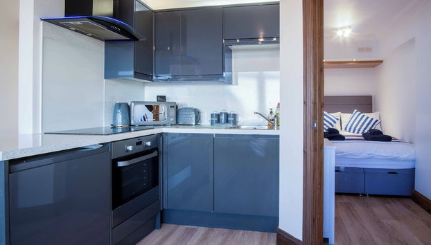 Ocean View - 1 Bedroom - Saundersfoot - Foto 4, Cocina privada