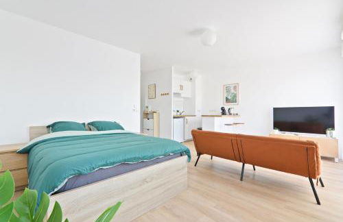 Studio Orly 15 min I Balcon, cuisine, Wi-Fi rapide - Foto 23