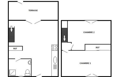 Charmante Villa T3 avec Terrasse, Parking et Proximité Plage - Idéale Familles, 5 Couchages - FR-1-81-472 - Foto 10