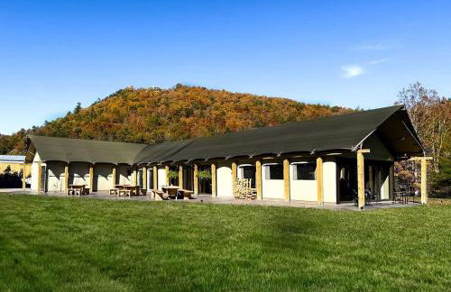 Secluded Glamping Tree Tent with Outdoor Soaking Tub & Private Pizza Oven Near Waterfalls, Zirconia, NC - Foto 25