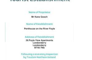 penthouse on the river foyle. foyleview apartments - Foto 13