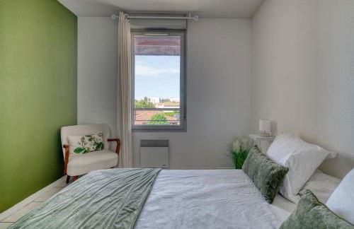 Splendid et cosy T2 terrasse, Airbus et Aéroport - Foto 4