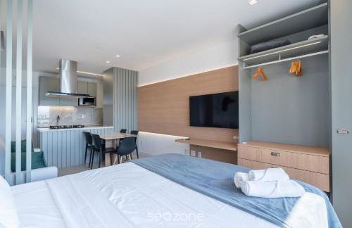 Estadia tranquila e completa em prédio com piscina – VPD - Foto 49