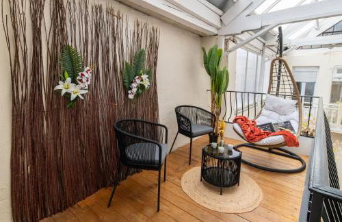 Loft Art Déco Terrasse Verrière Clim Lit king size - Foto 7