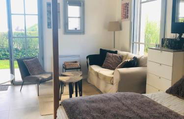 Bel Air Studios-Terrasse couverte-Jardinet-Vue Pont de Normandie-Parking privé - Foto 8