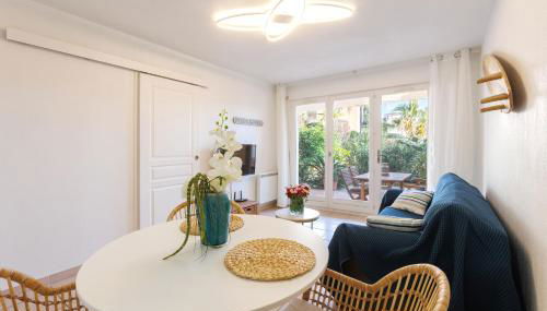 T2 avec jardin, clim & piscine - Proche plages et randos, parking privé - La Rascasse - Foto 5