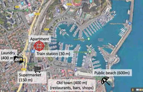 Studio with balcony in Antibes with AC - Foto 11