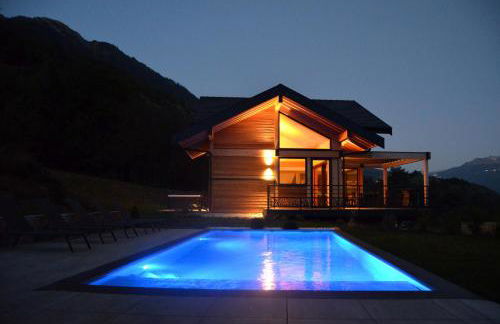 Chalet neuf, Jacuzzi, piscine privée mai-sept, pétanque, proche Paradiski - Foto 51