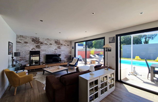 Beautiful House With Heated Pool, Ploemeur - Foto 7