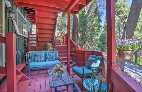 1 Mi to Lake Gregory Boho Crestline Cabin - Foto 24