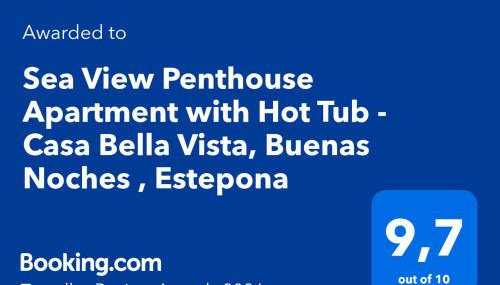 Sea View Penthouse Apartment with Hot Tub - Casa Bella Vista, Buenas Noches , Estepona - Foto 3