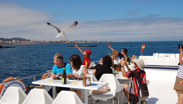 Durante la traversata sulla Ría di Arousa