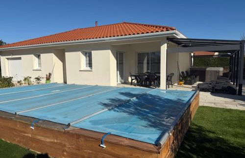 Belle Maison MALOU climatisée calme, piscine, jacuzzi 3km plage Labenne Capbreton - Foto 6