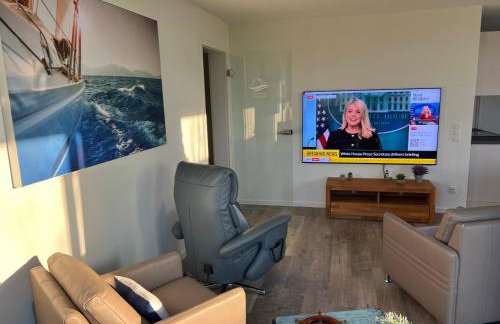 Ferienwohnung Marienleuchte - BeltBlick 1 - Erste Reihe Meerblick, 2 Schlafzimmer, Garten - Foto 7
