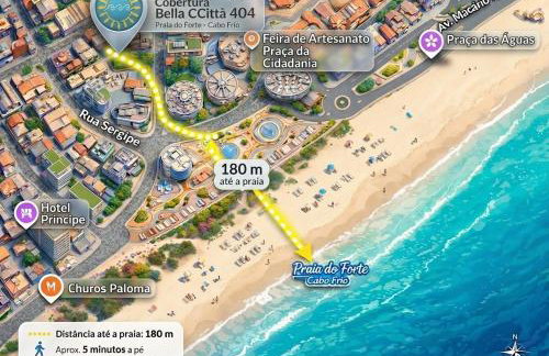 Cobertura Duplex na Praia do Forte com Piscina Privativa, Churrasqueira, 2 Vagas, Melhor Trecho - Foto 13