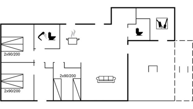 "Jerrit" - 225m from the sea - Foto 2, Floorplan