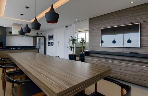 Studio prox shopping Curitiba Wifi, TV a Cabo e ar by UROOMS - Foto 39