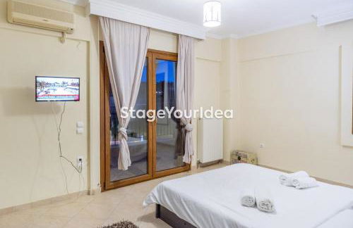 Lux apartment - one bedroom , living room , kitchen , bathroom - for 1 to 7 people, also for parties & gatherings up to 25 people, only 15 minutes from Thessaloniki city center and 8' minutes from Thessaloniki airport - Photo 11