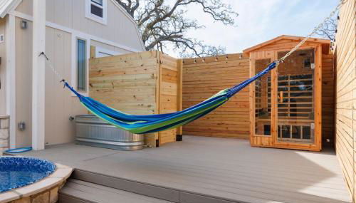 Secluded Luxury Couples cabin Sauna Pool - Foto 5, sunbed