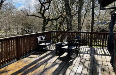 Belle 2 bedroom log cabin with hot tub, forest and loch - Foto 45