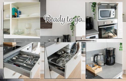 Modernes Apartment mit Terrasse & Garten, Parkplatz & 24h Self-Check-in - Foto 13