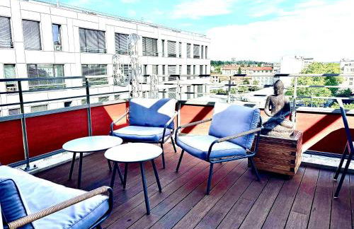 T2 Little Bohême proche hôpitaux terrasse plein ciel - Foto 5