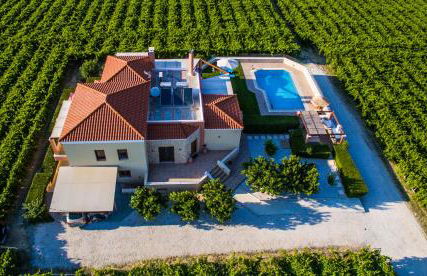 Cretan Vineyard Hill Villa Private Pool, Panoramic View, Beautiful Vineyard - Foto 8