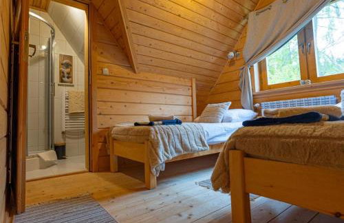 GLICZAROWA OSADA, Chata 18 osób, Domek 8 osób NA WYŁĄCZNOŚĆ, 8 sypialni z łazienkami, spokój, przyroda, wyjątkowe miejsce - Foto 14