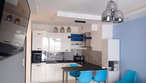 Apartament z widokiem na panoramę Gdyni w Modern Tower ATAL - Foto 4, stove, dishwasher, minibar