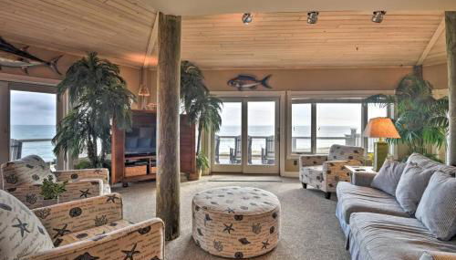 Chic Home: Ocean Views, Hot Tub & Game Room! - Foto 3
