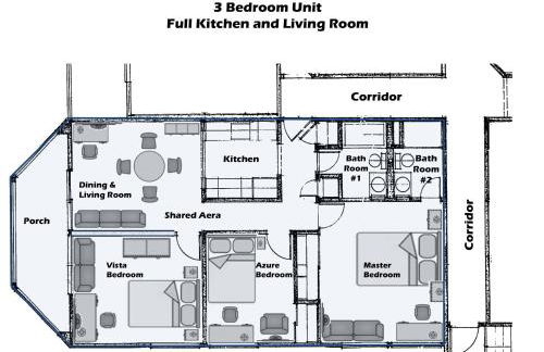 Cozy and Secure 3-Bedroom, 2-Bath Unit with 6 Beds and Beautiful Bay View - Foto 25
