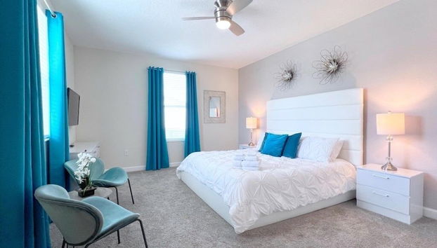 Beautiful Pool Villa With Spa And Game Room-2730bd 5 Bedroom Home by RedAwning - Foto 2, Habitación