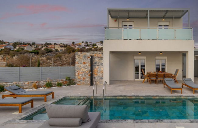 Gianna s Panoramic Seaview Twin Villas With Pools - Foto 54