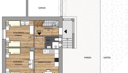 Kernsaniertes Monteurhaus mit 2 Apartments in Wirges - Foto 3
