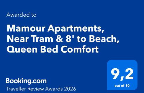 Mamour Apartments, Near Tram & 8' to Beach, Queen Bed Comfort - Foto 2
