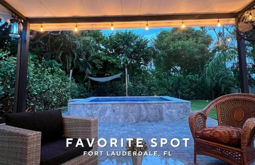 Private Heated Plunge Pool Spa and Secluded Patio - Fort Lauderdale - Foto 30