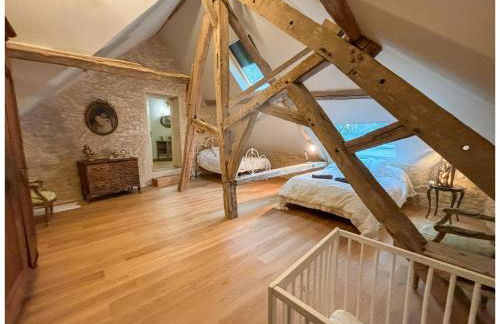 Manoir XV et Grange avec Piscine chauffée privée - Foto 42