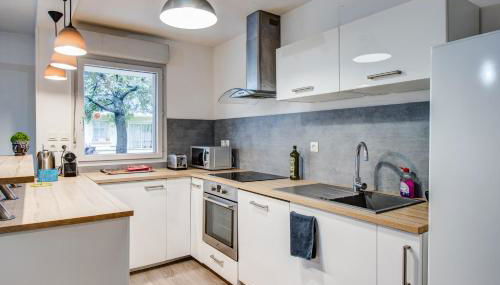 Le Rêve Bleu - 2 chambres avec balcon & parking gratuit - Foto 4, stove, dishwasher, toaster