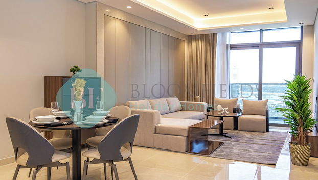 Bloomfields 2BR Nobles Burj Khalifa View - Foto 5, Zona de estar